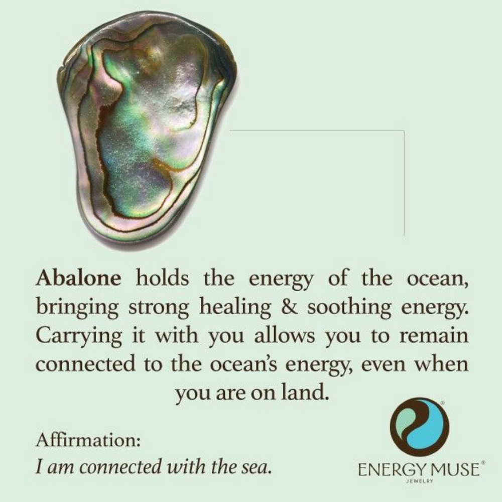 Elegant Blue Abalone Pendant Necklace - Picture 11 of 12